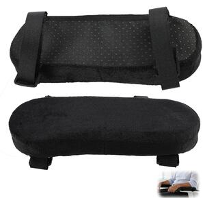 Copribraccioli in memory foam - 2 pezzi - 23,5 x 7,5 x 3 cm - Per sedia da ufficio e sedia da gaming
