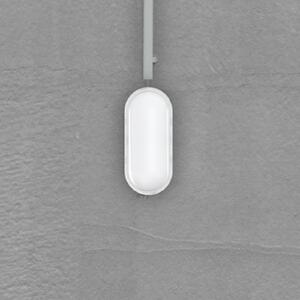 MEGATRON Applique da esterni LED Zella Neo XL Sensor, bianca, IP54 dimmerabile, Bianco / Opale, Corridoio, Plastica