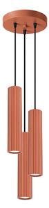 Sollux SL.1633 - Lampadario a sospensione con filo KARBON 3xGU10/10W/230V rosso