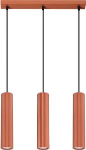 Sollux SL.1632 - Lampadario a sospensione con filo KARBON 3xGU10/10W/230V rosso