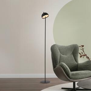Schöner Wohnen Lampada LED da pavimento ricaricabile Bellis, nera, IP54 dimmerabile, Nero, Soggiorno / Sala da pranzo, Metallo, Scandinavo