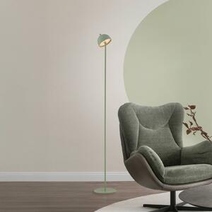 Schöner Wohnen Lampada LED da pavimento ricaricabile Bellis, Risveglio dimmerabile, Verde, Soggiorno / Sala da pranzo, Metallo, Scandinavo