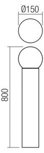 Redo 90643 - Lampada da esterno BULK 1xE27/28W/230V 80 cm IP44 antracite