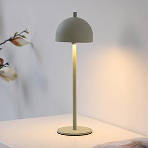 Schöner Wohnen lampada LED da tavolo a ricarica Bellies, risveglio primaverile dimmerabile, Verde, Soggiorno / Sala da pranzo, Metallo, Scandinavo