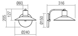 Redo 01-4053 - Applique FRESNO 1xE27/42W/230V