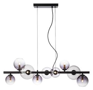 Redo 01-3989 - Lampadario a sospensione con filo ASTRA 9xG9/8W/230V nero