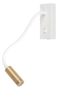 Kanlux 32518 - Lampada flessibile TONIL LED/3,3W/230V bianca/oro