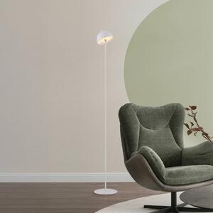 Schöner Wohnen Lampada LED da pavimento ricaricabile Bellis, bianca, IP54 dimmerabile, Bianco / Opale, Soggiorno / Sala da pranzo, Metallo, Scandinavo
