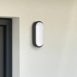 MEGATRON applique da esterni LED Zella Neo XL Sensore nero IP54 Sensor, dimmerabile, Nero, Corridoio, Plastica