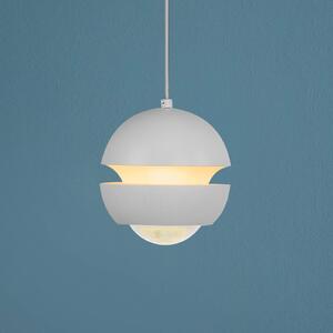 Schöner Wohnen Lampada a sospensione in vetro Lini, Bianco / Opale, Soggiorno / Sala da pranzo, Metallo, Moderno, Lampada a sospensione