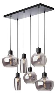 Redo 01-4047 - Lampadario a sospensione con filo ATLANTIS 6xE27/42W/230V nero