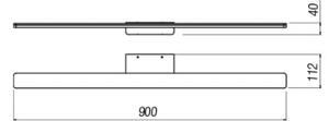 Redo 01-2508 -Illuminazione a LED per specchi da bagno BARRIO LED/27,39W/230V IP44 nero