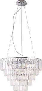 MAXLIGHT P0260 - Lampadario a sospensione con filo MONACO 15xG9/40W/230V diametro 60 cm cromo