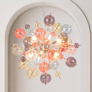 Näve Lampada a sospensione in vetro Explosion, dimmerabile, Multicolore, Soggiorno / Sala da pranzo, Vetro, Lampada a sospensione