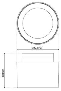 Näve Plafoniera a LED Trimes, dimmerabile, Nero, Soggiorno / Sala da pranzo, Plastica, Plafoniera LED
