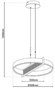 Näve Lampada LED a sospensione Yvaris, argento, CCT, telecomando dimmerabile, Alluminio / Grigio / Zincato, Soggiorno / Sala da pranzo, Metallo, Moderno