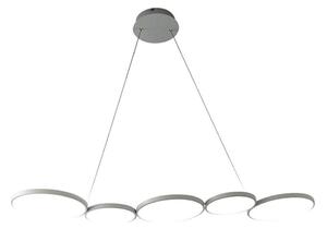 Lampadario LED a sospensione con filo OLYMPIA 5xLED/10W/230V grigio