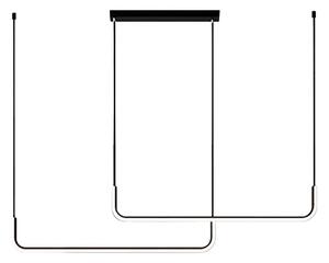 Lampadario LED a sospensione con filo HORIZONT 2xLED/11W/230V nero