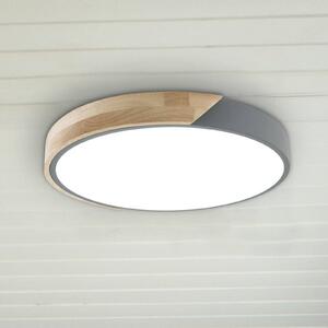 Näve Plafoniera a LED Borneo, dimmerabile, Legno chiaro, Soggiorno / Sala da pranzo, Legno, Moderno, Plafoniera LED