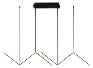 Lampadario LED a sospensione con filo VERTE 2xLED/11W/230V nero