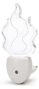 Aigostar - Luce notturna LED RGB con sensore LED/0,5W/230V fiamma