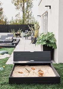 Sedia da giardino senza cuscino Idaho NATERIAL in alluminio con seduta in alluminio verde