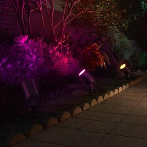 Hama Smart faretto a LED con picchetto da terra, nero WLAN, IP65 RGBW, dimmerabile, Nero, Plastica, Moderno