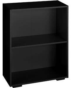 Tectake 404136 scaffale per libri lexi 2 ripiani - nero