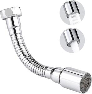 Miscelatore da cucina, 2 modalità, 17 cm, estensione a 360°, a risparmio idrico