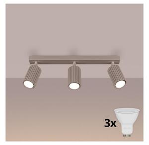 Brilagi - Faretto LED CRESTO 3xGU10/10W/230V taupe