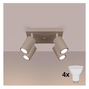 Brilagi - Faretto LED CRESTO 4x GU10/10W/230V taupe