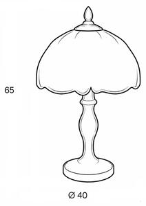 Brilagi - Lampada da tavolo Tiffany in vetro colorato JUNGLE 1xE27/60W/230V