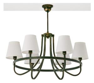Jupiter 2183 - Lampadario a stelo LIWIA 6xE14/15W/230V verde/patina