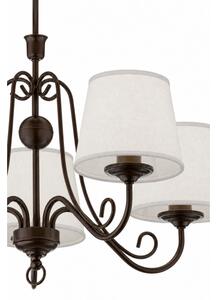 Jupiter 2187 - Lampadario a stelo ARKADA 5xE27/15W/230V nero/bianco