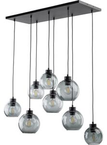 BRILAGI - Lampadario a cavo QUADRA 8xE27/60W/230V nero/grigio fumé