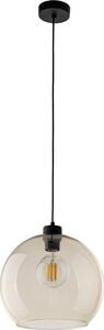 BRILAGI - Lampada a sospensione su cavo QUADRA 1xE27/60W/230V nero/marrone fumato