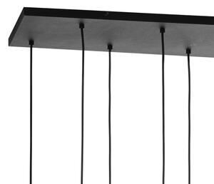 BRILAGI - Lampadario a cavo QUADRA 8xE27/60W/230V nero/grigio fumé