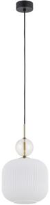 BRILAGI - Lampadario a sospensione con cavo OLIVIA 1xE27/15W/230V nero/beige fumé/bianco
