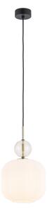 BRILAGI - Lampadario a sospensione con cavo OLIVIA 1xE27/15W/230V nero/beige fumé/bianco