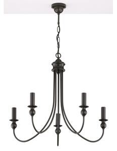 Jupiter 2172 - Lampadario a catena WERONA 5xE14/11W/230V nero