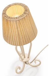 Jupiter 2201 - Lampada da tavolo ELPIS 1xE27/15W/230V beige/crema