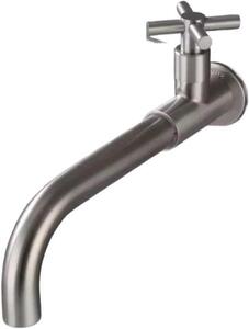 Gru a parete - Rubinetto per cucina - Risparmia spazio - Oro spazzolato - 10x10x10 mm - Filo di trazione
