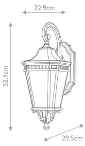 Feiss - Applique da esterno COTSWOLD LANE 2xE14/60W/230V IP44 nero