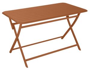 Tavolo da giardino Idaho NATERIAL struttura e superficie in alluminio arancio / ramato per 4 persone 130x75cm