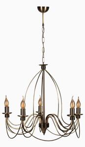 Lampadario CLASSIC a catena, 5xE14/40W/230V, finitura bronzo