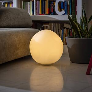 Foscarini lampada da tavolo Hoba Grande, Ø 36 cm, on/off, vetro