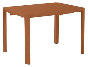 Tavolo da giardino allungabile Idaho NATERIAL in alluminio arancio / ramato per 6 persone 110/162x82cm