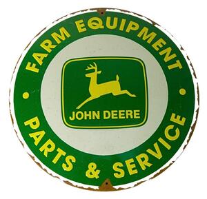 Targa in metallo John Deere