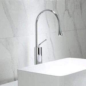 Lavabo gru Nero Oro - Rubinetto miscelatore Rubinetto per toilette - Decorazione bagno - Acqua senza piombo - Foro singolo - Oro alto