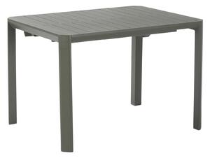 Tavolo da giardino allungabile Idaho NATERIAL in alluminio verde per 6 persone 110/162x82cm